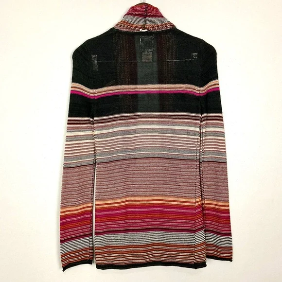Billabong Chase The Seas Sweater Women’s Size S Serape Blanket Stripe Beach - Picture 4 of 5